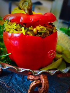 عکسی از دستور دلمه فلفل دلمهای