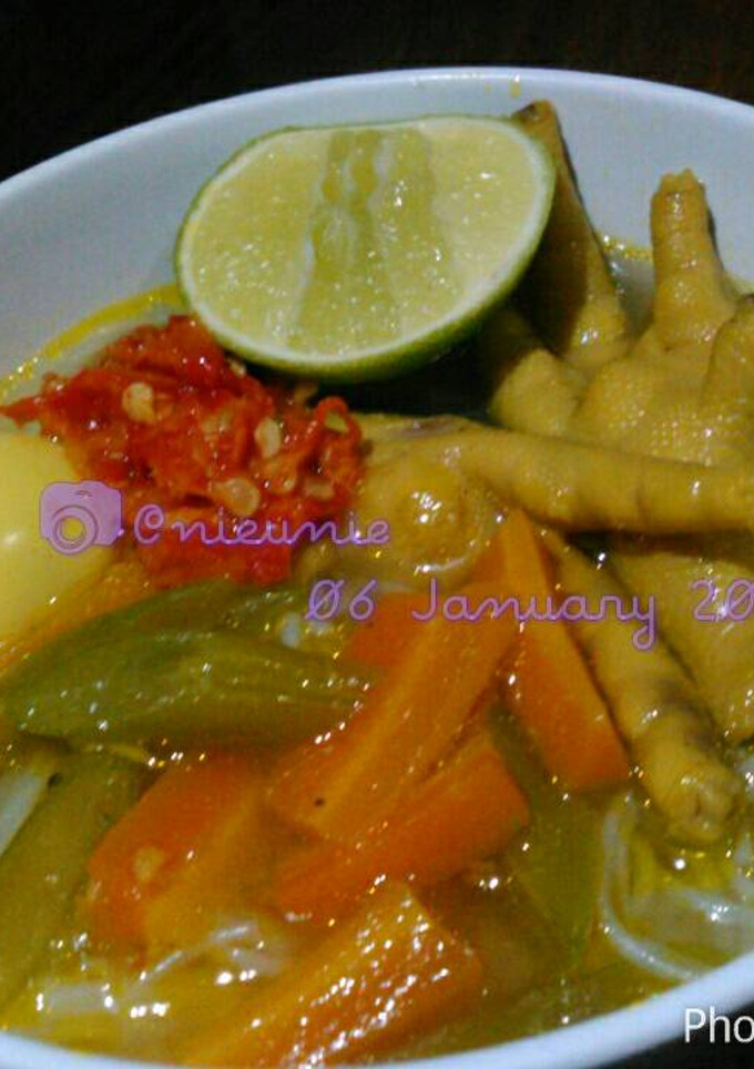 Foto resep Soto sop ceker