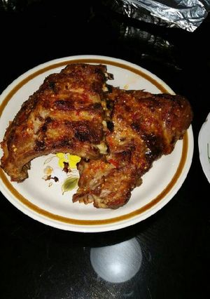 A picture of Thai chilli baby back ribs.