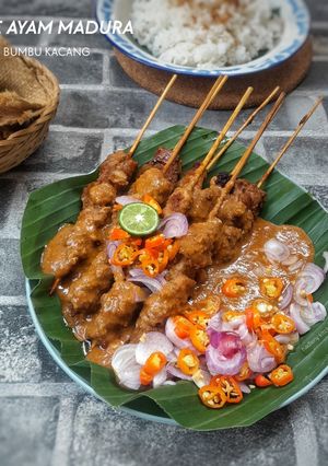 Foto resep Sate Ayam Madura (Bumbu Kacang)
