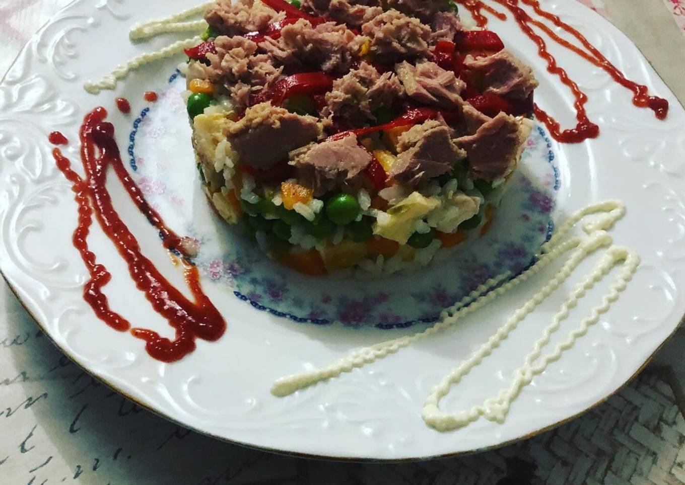 Arroz cinco delicias más la comensal seis