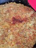 My cheese and ham Spanish omelette