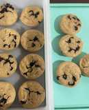 Muffins saludables de pera 🍐 y chips de chocolate