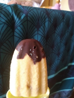 Una foto de Helado de melocotón
