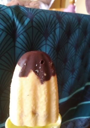 Una foto de Helado de melocotón
