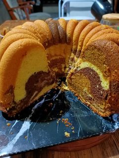 Foto resep Marmer cake premium