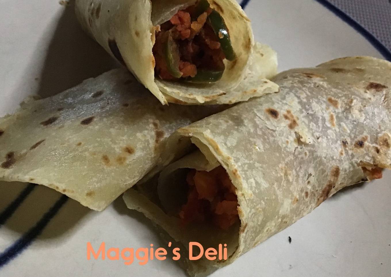 Burritos de papas con chorizo