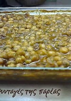 A picture of Mariο's revithada (chickpea stew).