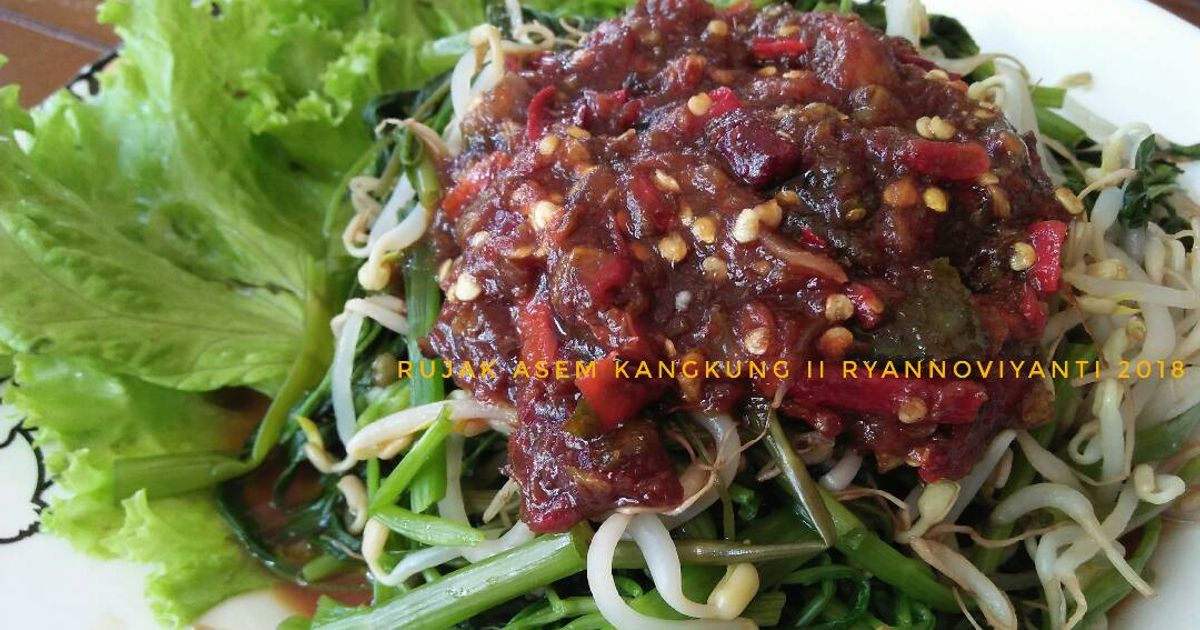 Resep Rujak Asam Kangkung oleh Ryan Noviyanti - Cookpad