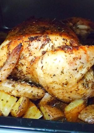 Foto resep Ayam Panggang & kentang wedges