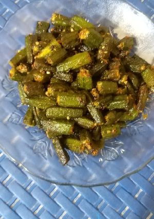 A picture of Okra sabji.