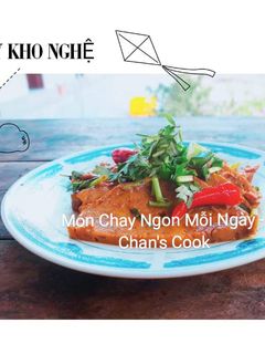 Hình của món Chả chay kho nghệ.