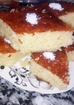 صورة لوصفة بسبوسة 😋😘♥️♥️