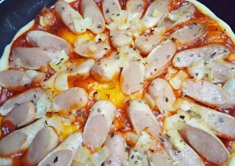 Resep Pizza teflon simpel &amp; hemat 😁 Anti Gagal