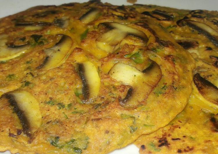 Simple Way to Prepare Perfect Mushroom Chilla