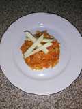 Ensalada de col blanco con manzana al pimentón