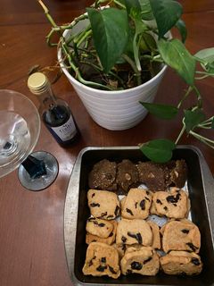 Hình của món Rum Raisin Cookies (bánh quy rum nho khô).