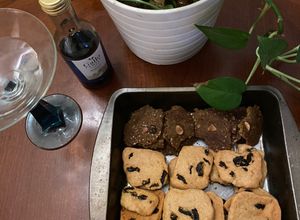 Hình của món Rum Raisin Cookies (bánh quy rum nho khô).