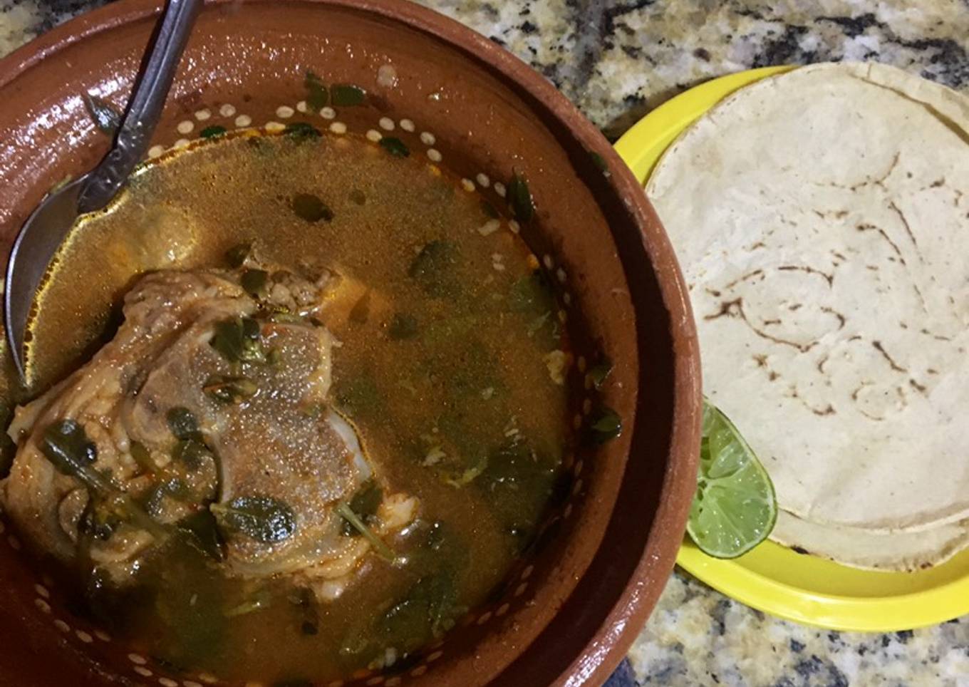 Pozole de verdolagas!