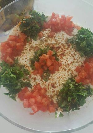 صورة لوصفة فول بالطحينة
