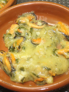 Una foto de Mejillones en salsa verde