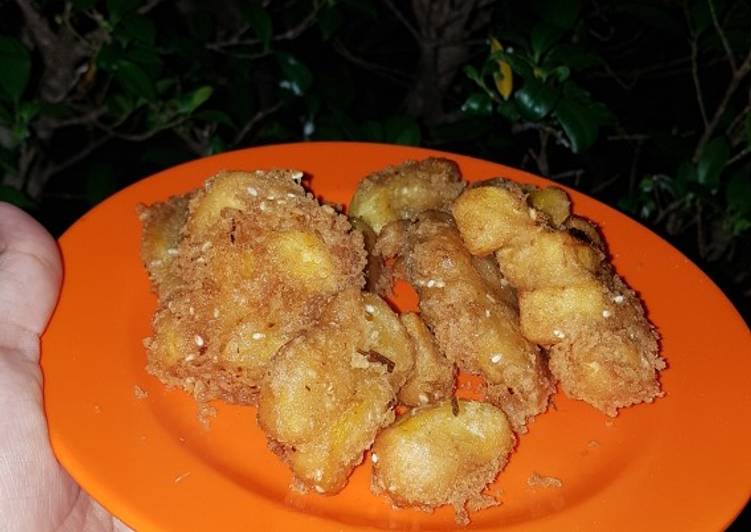 Pisang goreng crispy wijen