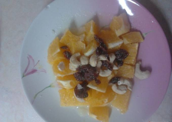 κύρια φωτογραφία συνταγής Σνακ με πορτοκάλι και κράνμπερι