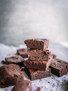 Una foto de Brownie de Chocolate.