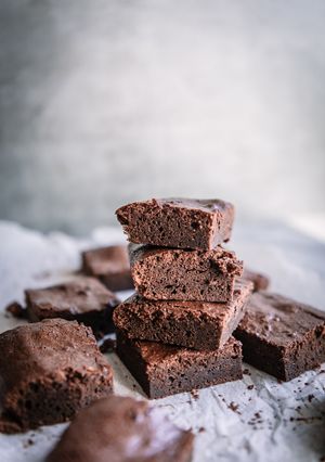 Una foto de Brownie de Chocolate.
