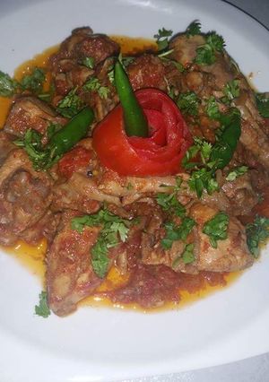 A picture of Chickhen karhai.
