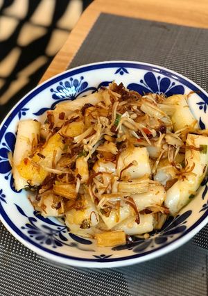 港式飲茶：真假瑤柱XO醬炒腸粉 的食譜成品照片
