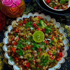 A picture of Protein Chaat – Whip Up a Quick Chaat Using Green Moong, Peanuts, and Chickpeas.