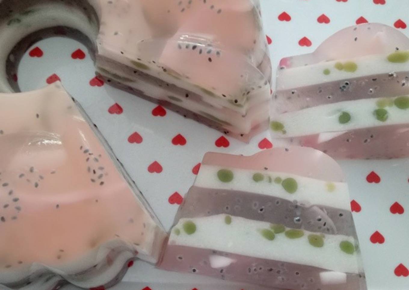 Puding kelapa muda cendol