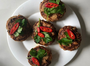 A picture of Healthy Thai Fish Cakes  #paleo.