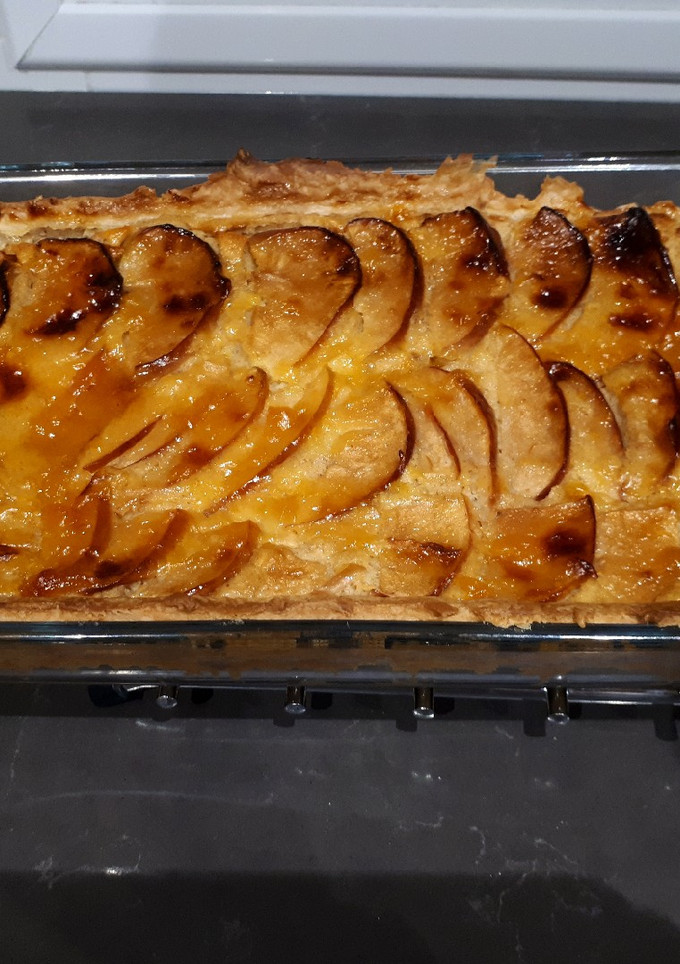 Una foto de Tarta de manzana con masa brisa