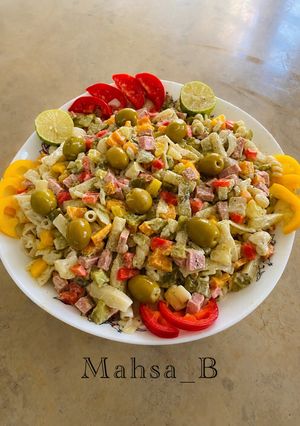 عکسی از دستور سالاد ماکارونی