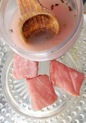 Una foto de Adobo o marinado de pulque para brochetas de cerdo