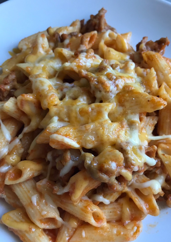 Una foto de Duo de Macarrones: boloñesa 🍅- vegetarianos