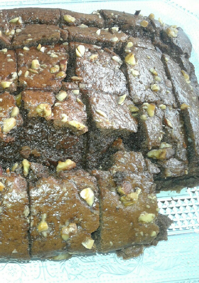 Una foto de Brownie de chocolate
