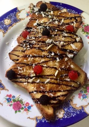 A picture of Creamy French toast.