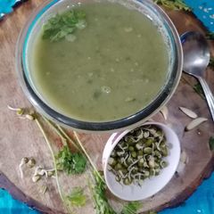 A picture of Whole moong soup.