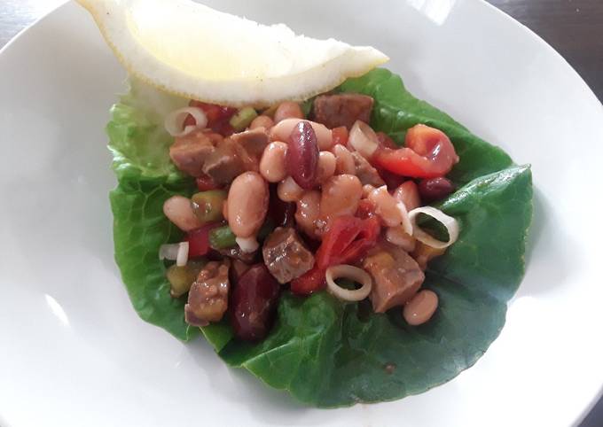 Sig's Hot Beef and Bean Salad