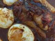 A picture of boiled egg stew