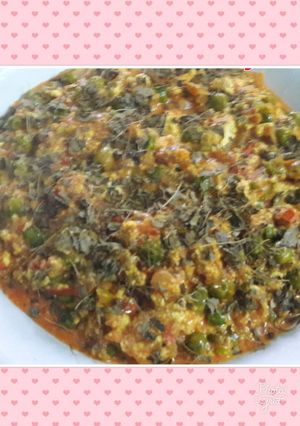 A picture of #Matar.Corn Paneer Bhurji.