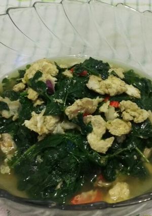 Foto resep Tumis Kuah Kelor Telur Orak arik