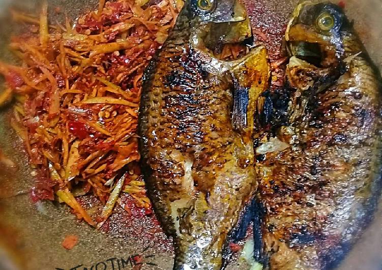 Resep Nila bakar dg sambal mangga.🌶🌶🐟🐟 Anti Gagal