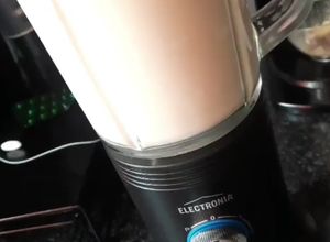 Foto de Batido de Banana e Morango