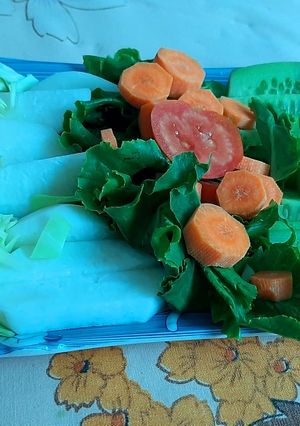 A picture of HEALTHY Rainbow Tropical Salad❤.
