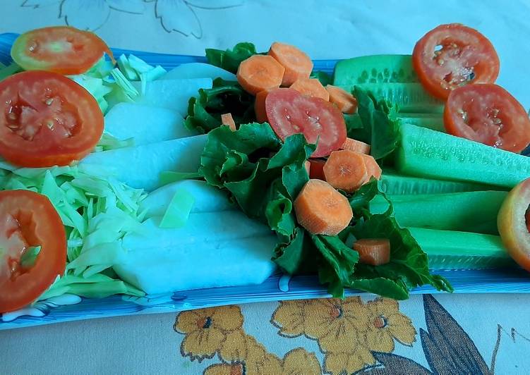 Easiest Way to Make Ultimate HEALTHY Rainbow Tropical Salad❤