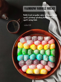 Foto resep Rainbow Bubble Bread